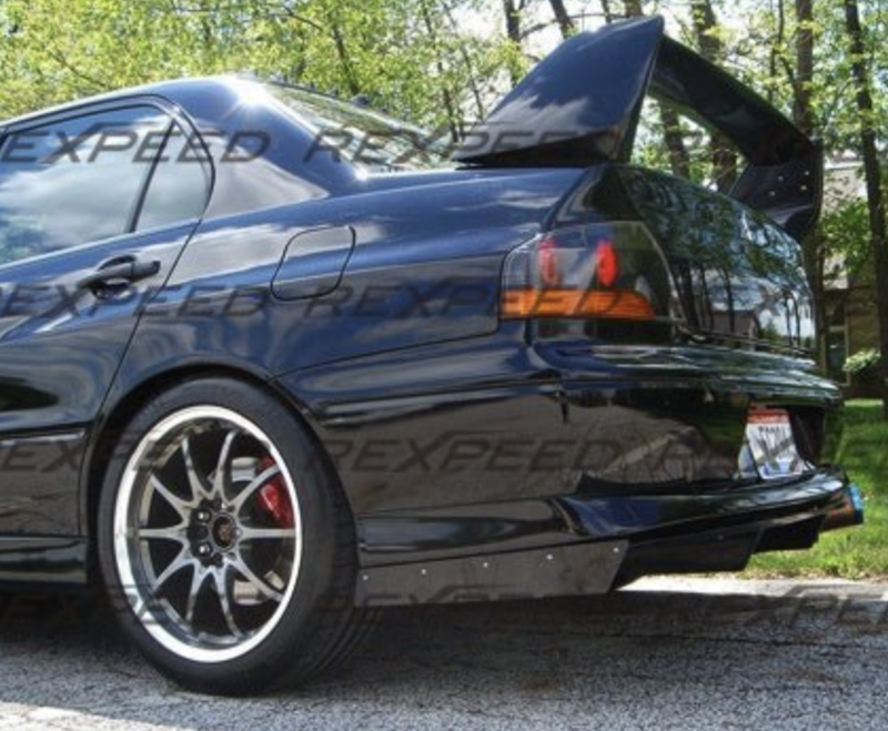 Rexpeed JDM 7-8 V-Style Diffuser for Mitsubishi Lancer Evolution
