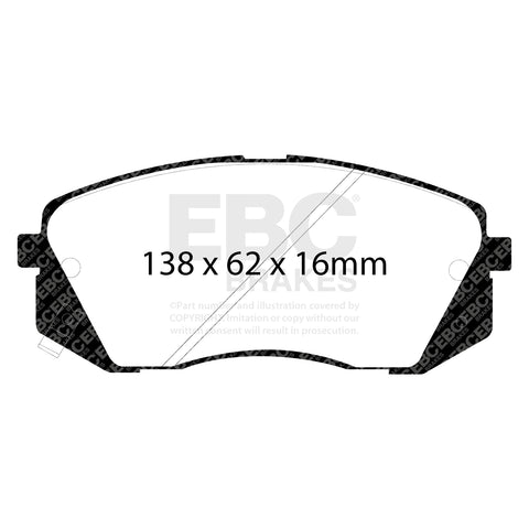 EBC Greenstuff 6000 Series Truck and SUV Brake Pad Set (DP61809) Image 4