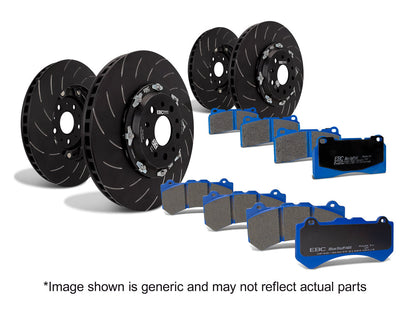EBC Bluestuff Pad and 2-pc Floating Disc Kit FULL VEHICLE (P2DK049B)