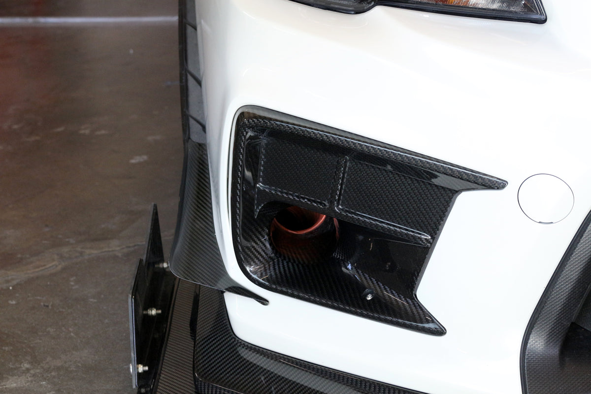 APR Carbon Fibre Front Bumper Canards for Subaru WRX STI 2018-2021 - image 3