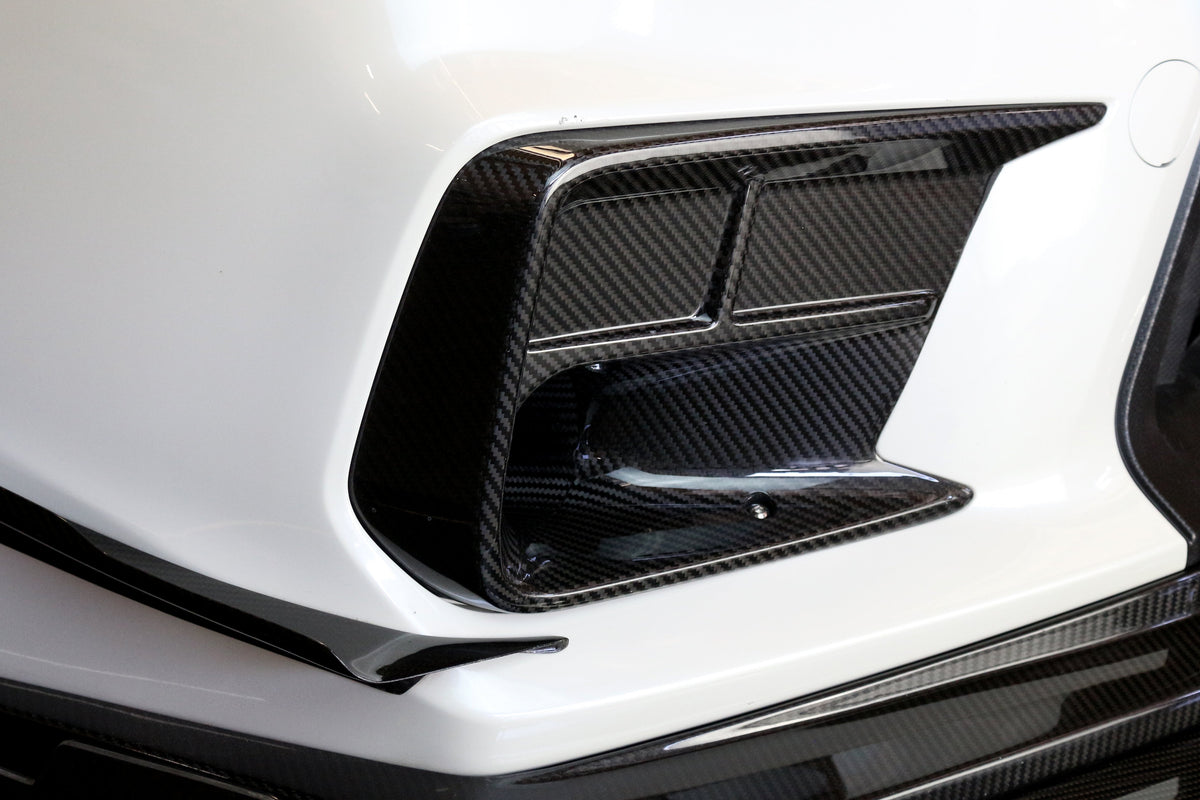 APR Carbon Fibre Front Bumper Canards for Subaru WRX STI 2018-2021 - image 4