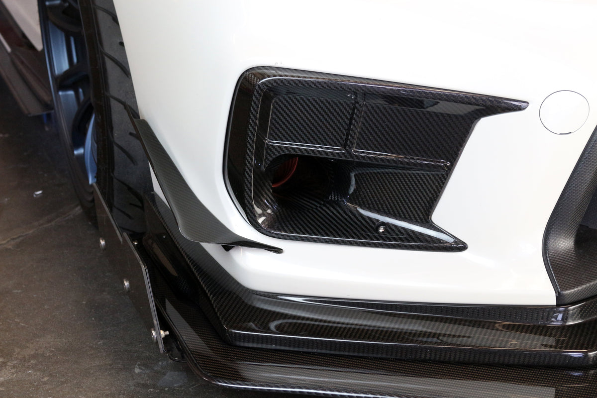 APR Carbon Fibre Front Bumper Canards for Subaru WRX STI 2018-2021 - image 2