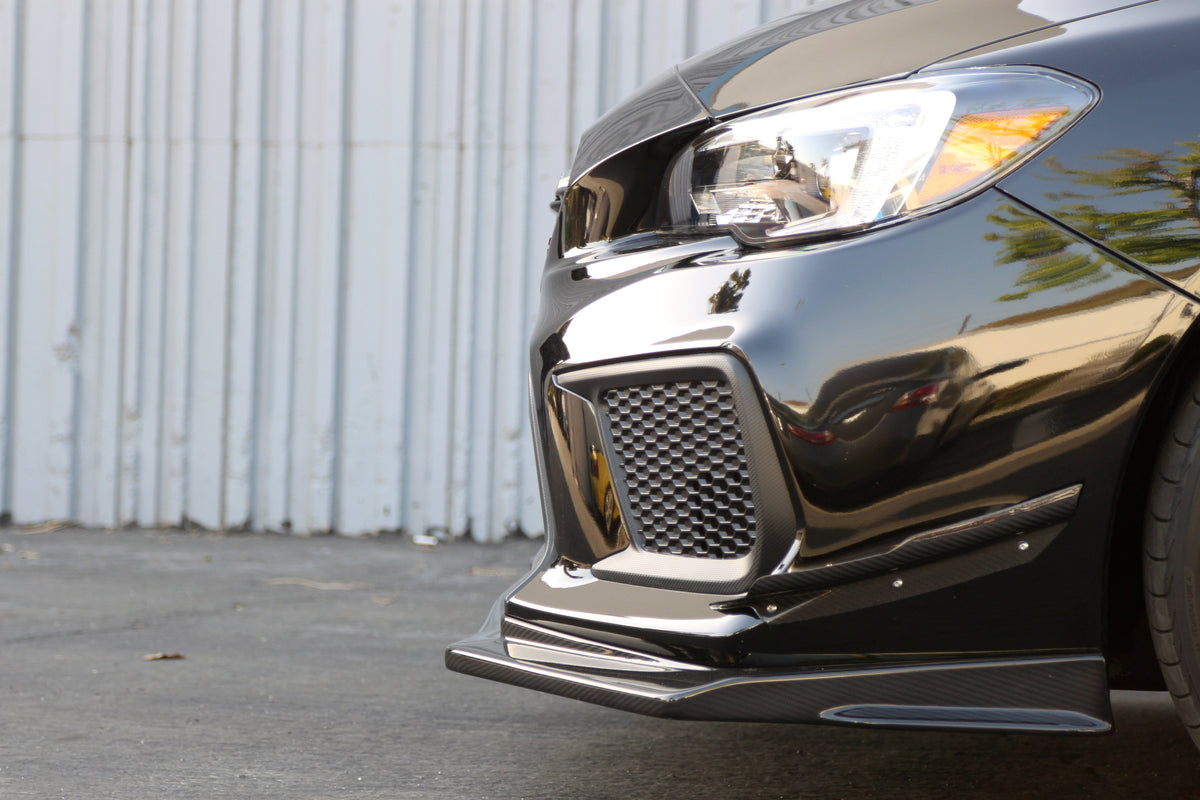 APR Carbon Fibre Front Bumper Canards for Subaru WRX STI 2018-2021 - image 5