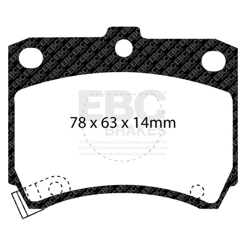 EBC Brakes Pad and Disc Kit (PDKF1020) Image 3