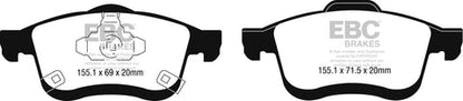 EBC Ultimax OE Replacement Brake Pad Set (DPX2248)