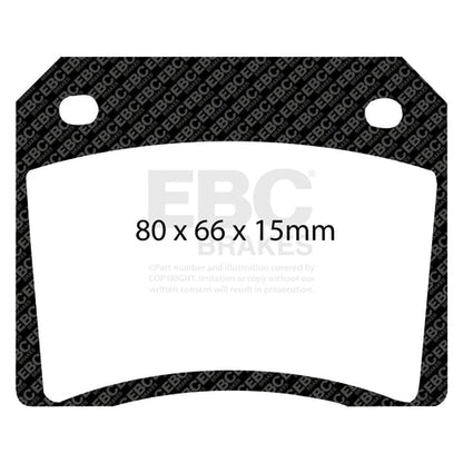 EBC Redstuff 3000 Series Sport Brake Pad Set (DP3101C) Image 2