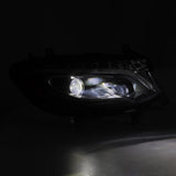 19-25 Mercedes-Benz Sprinter LUXX-Series LED Projector Headlights Black | AlphaRex