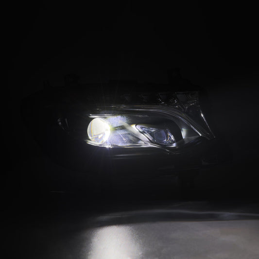 19-25 Mercedes-Benz Sprinter LUXX-Series LED Projector Headlights Black | AlphaRex
