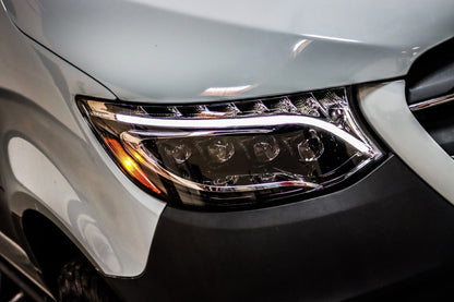 19-25 Mercedes-Benz Sprinter NOVA-Series LED Projector Headlights Alpha-Black | AlphaRex