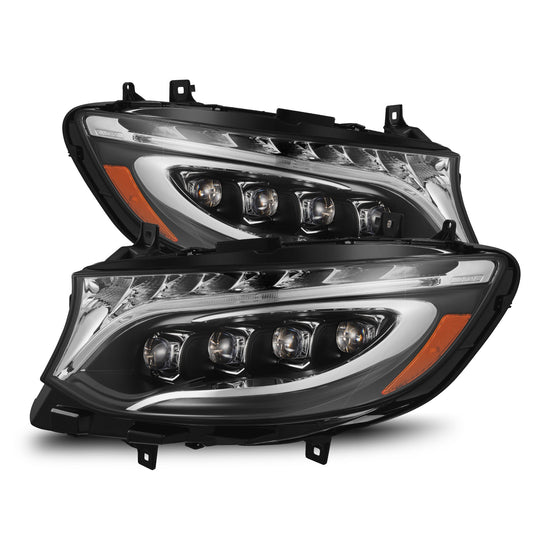 19-25 Mercedes-Benz Sprinter NOVA-Series LED Projector Headlights Black | AlphaRex
