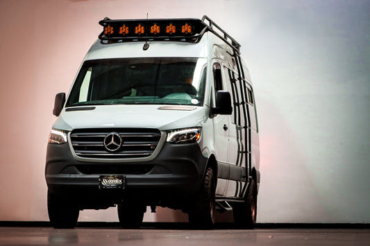 19-25 Mercedes-Benz Sprinter NOVA-Series LED Projector Headlights Black | AlphaRex