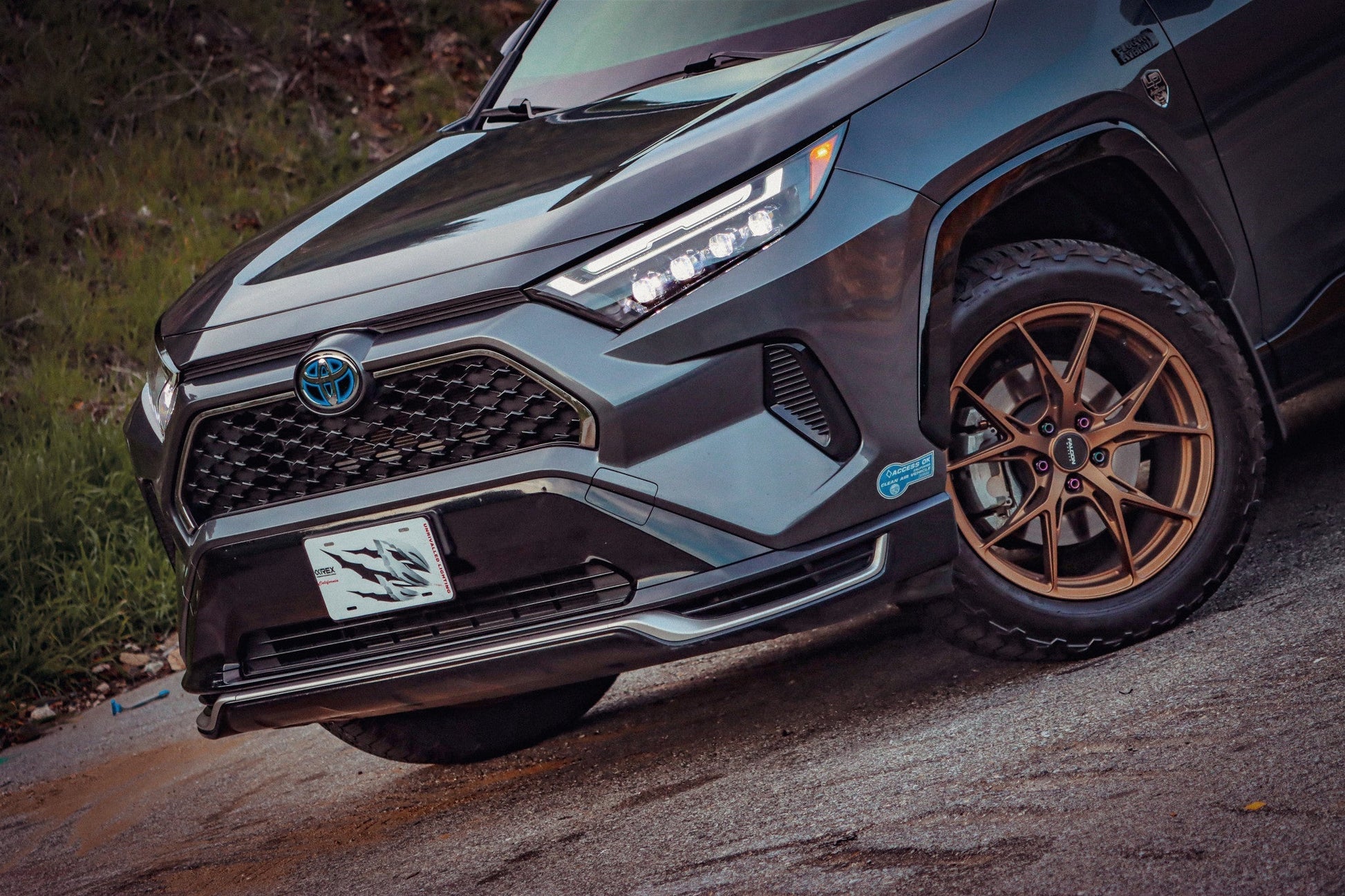 19-25 Toyota RAV4 (Low Trim) NOVA-Series LED Projector Headlights Alpha-Black | AlphaRex