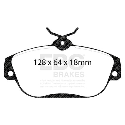 EBC Ultimax OE Replacement Brake Pad Set (DP1095) Image 1