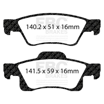 EBC Brakes Pad and Disc Full vehicle Kit (PD40K2584)