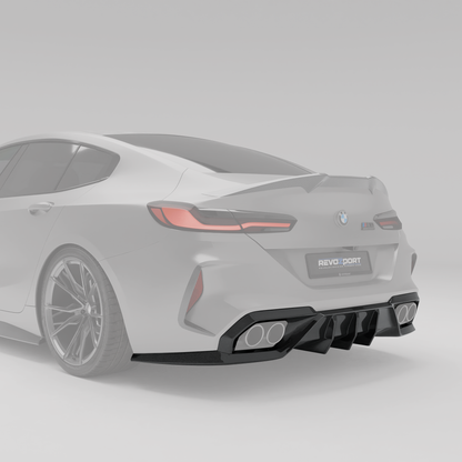 Revozport BMW M8 F93 Carbon Fiber Rear Diffuser