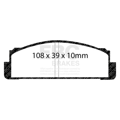 EBC Greenstuff 2000 Series Sport Brake Pad Set (DP2130) Image 3