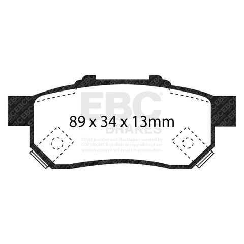 EBC Brakes Pad and Disc Full vehicle Kit (PD40K845) Image 2