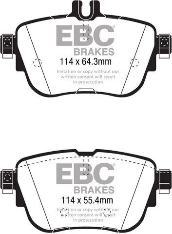 EBC Greenstuff 2000 Series Sport Brake Pad Set (DP22297) Image 1
