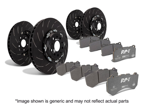 EBC Full Race RP1 Pad & 2pc Disc Kit FULL VEHICLE - (P2DK028RP1) Full Car