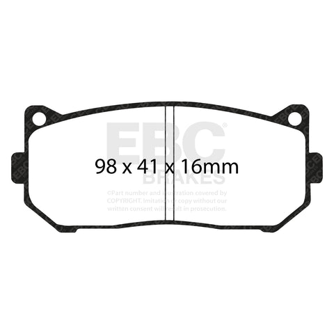 EBC Ultimax OE Replacement Brake Pad Set (DP1235) Image 2