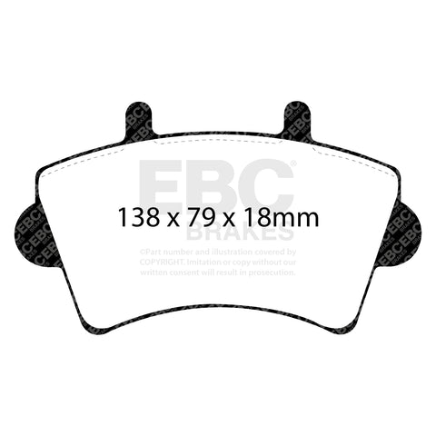 EBC Ultimax OE Replacement Brake Pad Set (DP1386) Image 2
