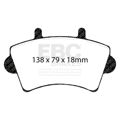 EBC Ultimax OE Replacement Brake Pad Set (DP1386) Image 2