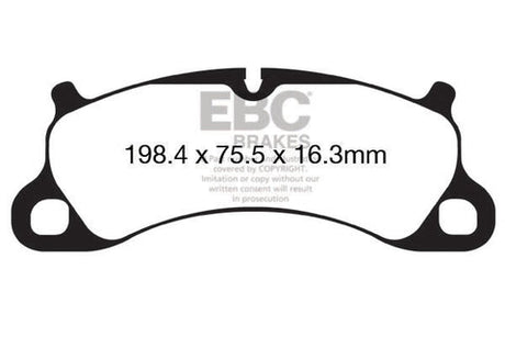 EBC Racing RP-1 Track and Race Brake Pads (DP82144RP1) Image 1