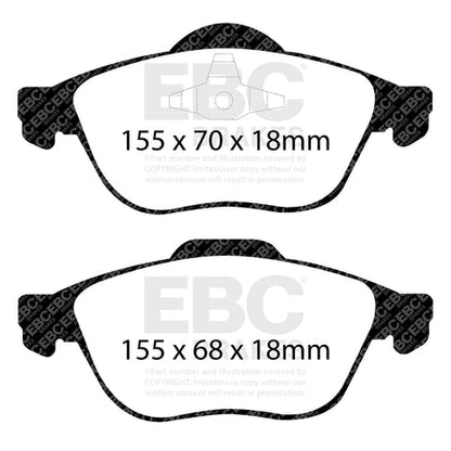 EBC Redstuff 3000 Series Sport Brake Pad Set (DP31353C) Image 1