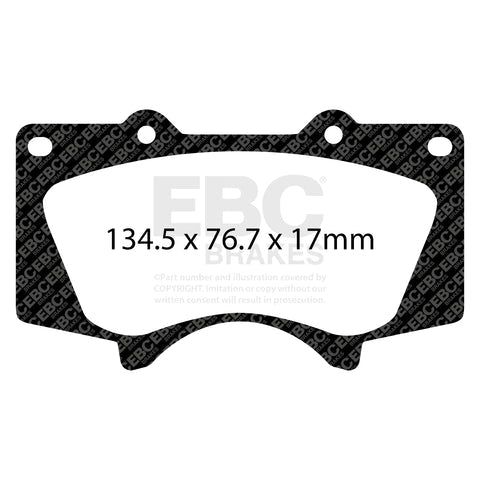 EBC Brakes Pad and Disc Full vehicle Kit (PD40K1857) Image 4