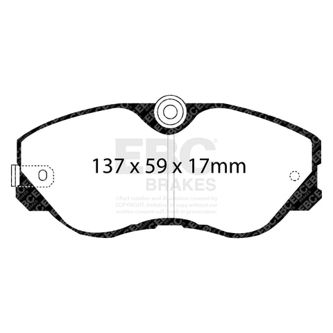 EBC Greenstuff 2000 Series Sport Brake Pad Set (DP2736) Image 3