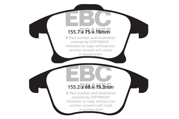 EBC Brakes Pad and Disc Full vehicle Kit (PD40K2373) Image 4