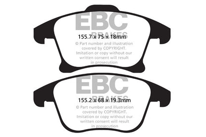 EBC Brakes Pad and Disc Full vehicle Kit (PD40K2373) Image 4