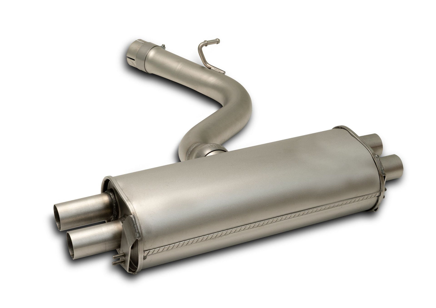 Sport Exhaust for Audi S3 Sportback Quattro 8Y Rear Silencer + Racing | 4x 100mm Titanium Brushed Tips