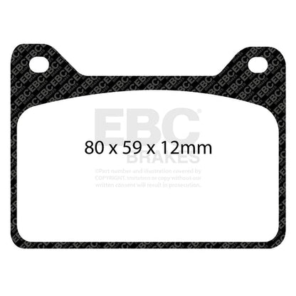 EBC RP1 Track pads for Wilwood  Powerlite  7912   (DP8057RP1) Front Image 3