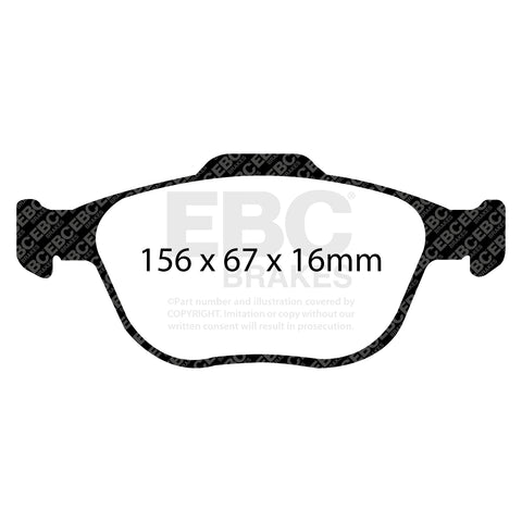 EBC Brakes Pad and Disc Kit (PDKF801) Image 2