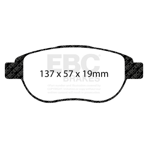 EBC Greenstuff 2000 Series Sport Brake Pad Set (DP21375) Image 1