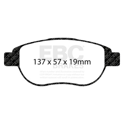 EBC Greenstuff 2000 Series Sport Brake Pad Set (DP21375) Image 1