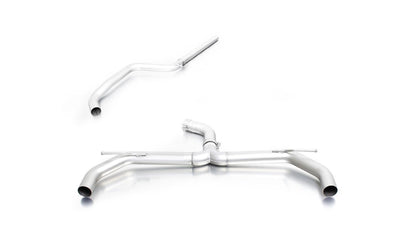 Sport Exhaust for VW Golf 7 Faclift AU Racing Sport Silencer | 2x GT Black Tips