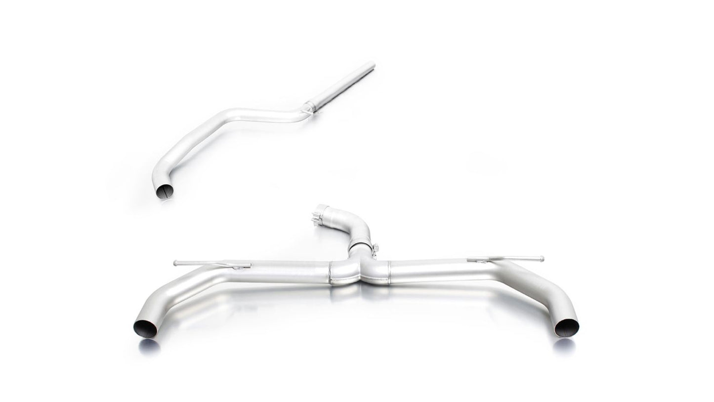 Sport Exhaust for VW Golf 7 Faclift AU Silencer (956017 1500) | 2x 100mm Titanium Brushed Tips