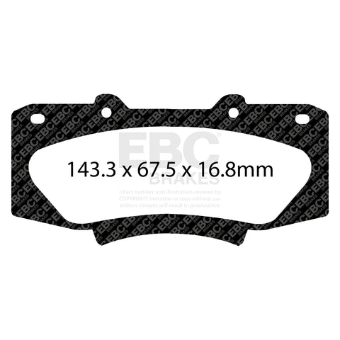 EBC Greenstuff 6000 Series Truck and SUV Brake Pad Set (DP62054) Image 2