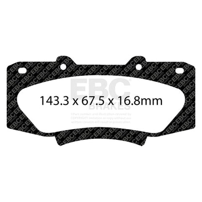 EBC Greenstuff 6000 Series Truck and SUV Brake Pad Set (DP62054) Image 2