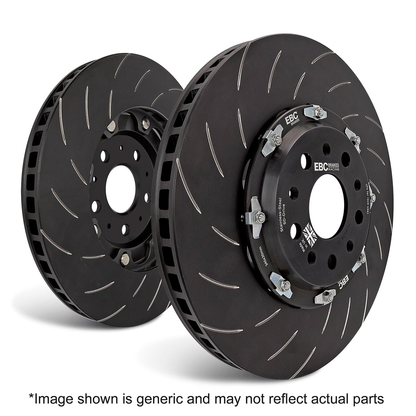 EBC Brakes Racing Pad and 2-Piece Fully-Floating Disc Kit (P2DK014RP1)