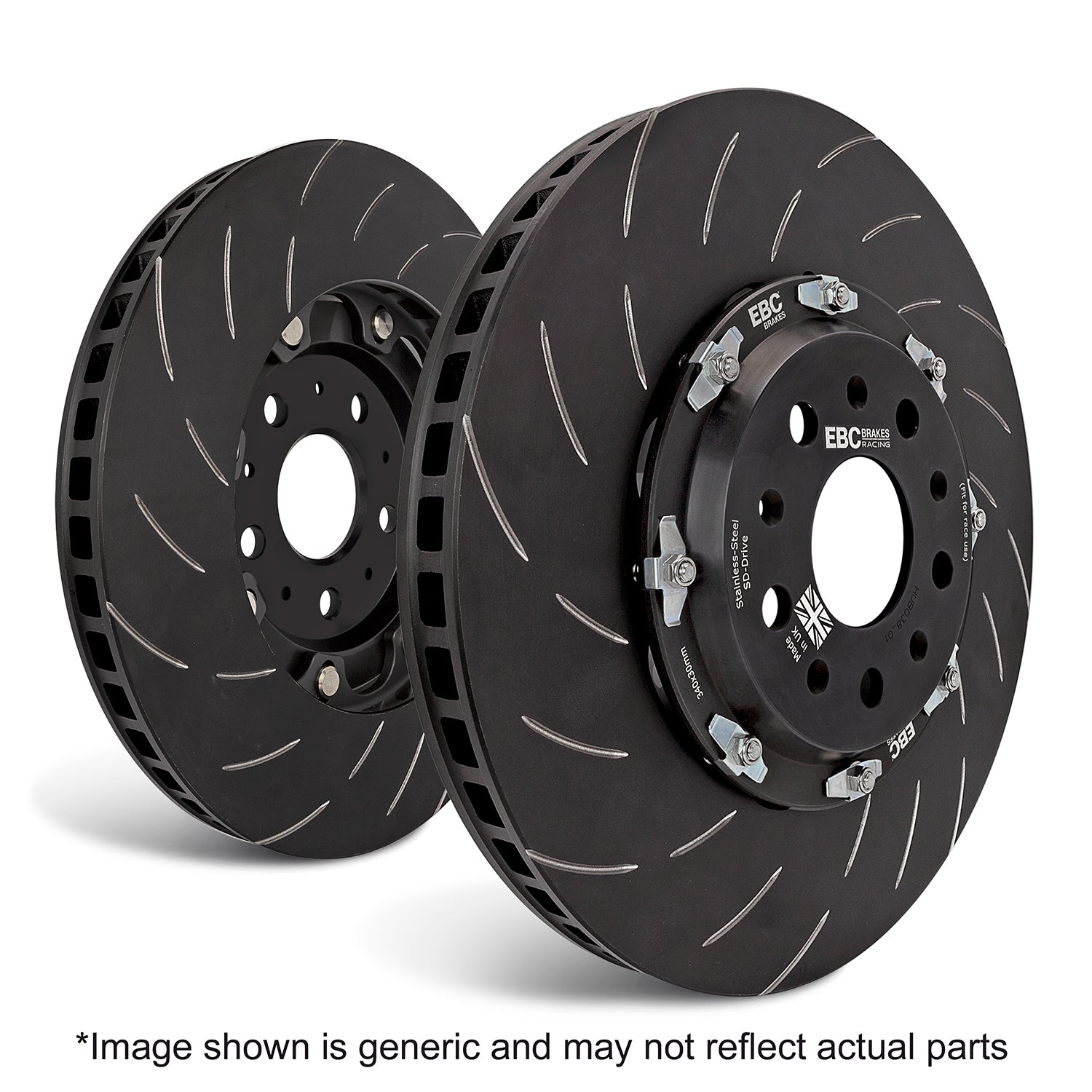 EBC Brakes Racing Pad and 2-Piece Fully-Floating Disc Kit (P2DK014RP1)