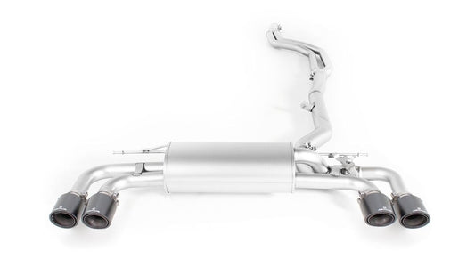 Axle-Back / Cat-Back System for BMW M550i xDrive Racing | 4x 100mm Titanium Brushed Tips