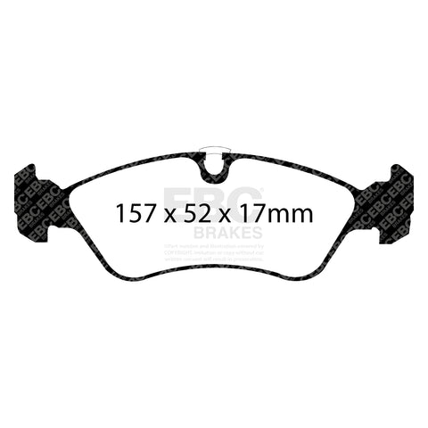 EBC Ultimax OE Replacement Brake Pad Set (DP1087) Image 1