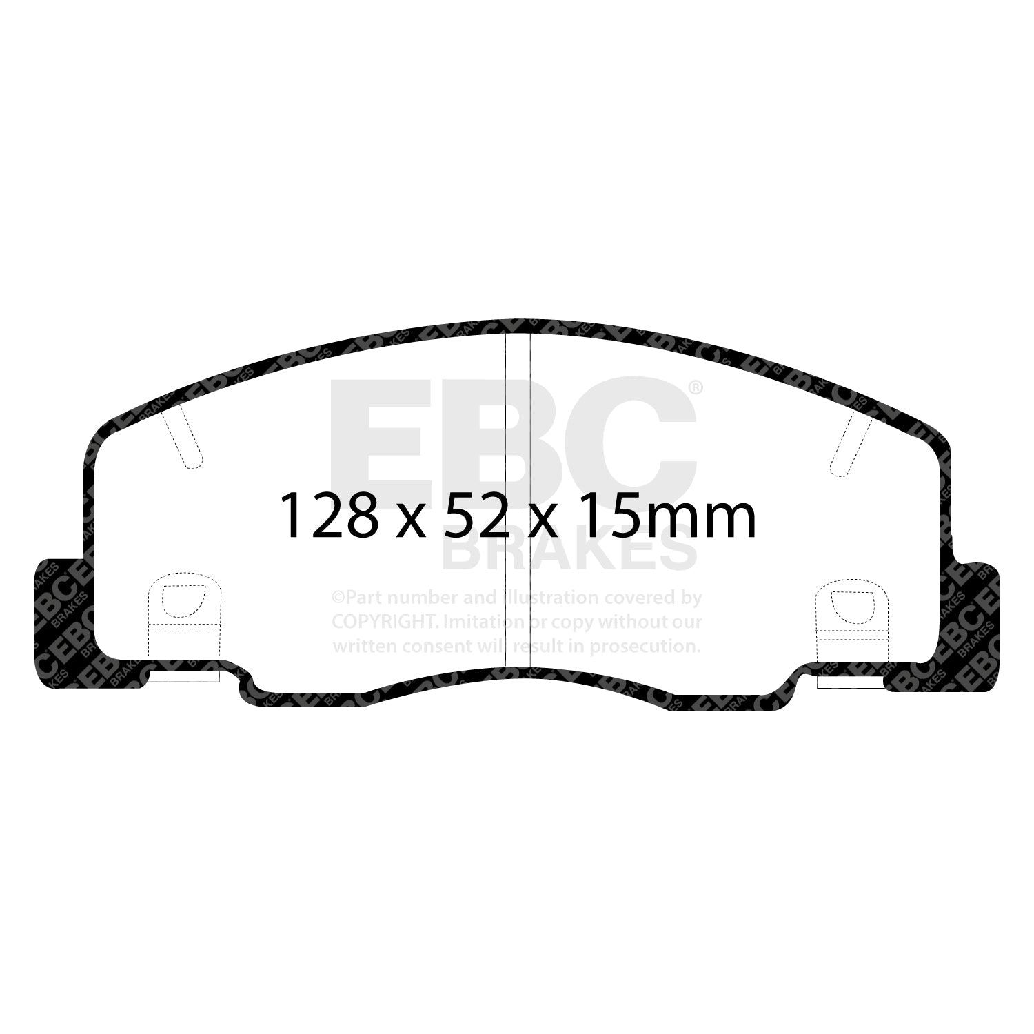 EBC Brakes Pad and Disc Full vehicle Kit (PD40K1852) Image 2