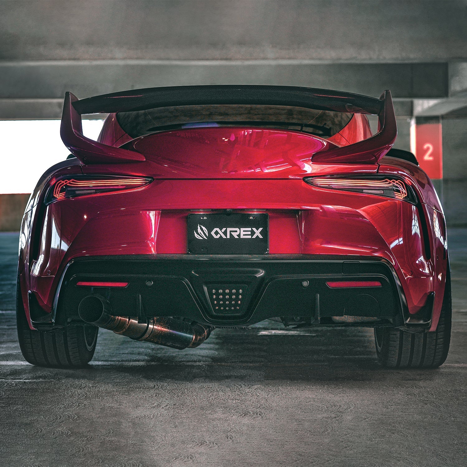 20-25 Toyota Supra CSL Laser Style LUXX-Series LED Tail Lights - Alpha Black | AlphaRex