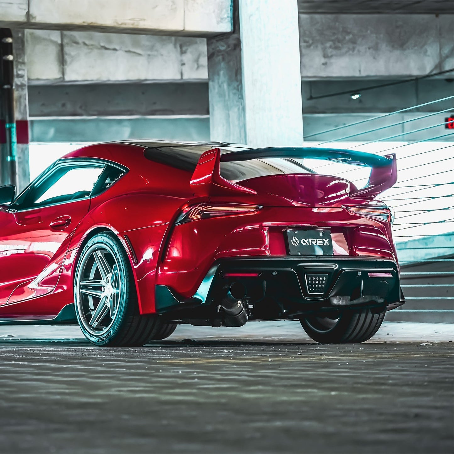 20-25 Toyota Supra CSL Laser Style LUXX-Series LED Tail Lights - Alpha Black | AlphaRex