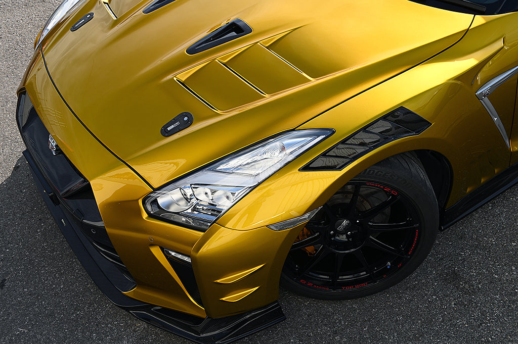 Top Secret M17 Full Bumper Kit GT17S Ver. S Half Carbon - GT-R R35