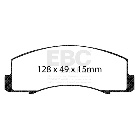 EBC Greenstuff 2000 Series Sport Brake Pad Set (DP22035) Image 2